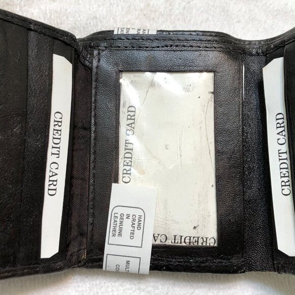 Brazilian Brown Genuine Leather Trifold Wallet Crocodile Skin 💸 - Picture 4 of 5